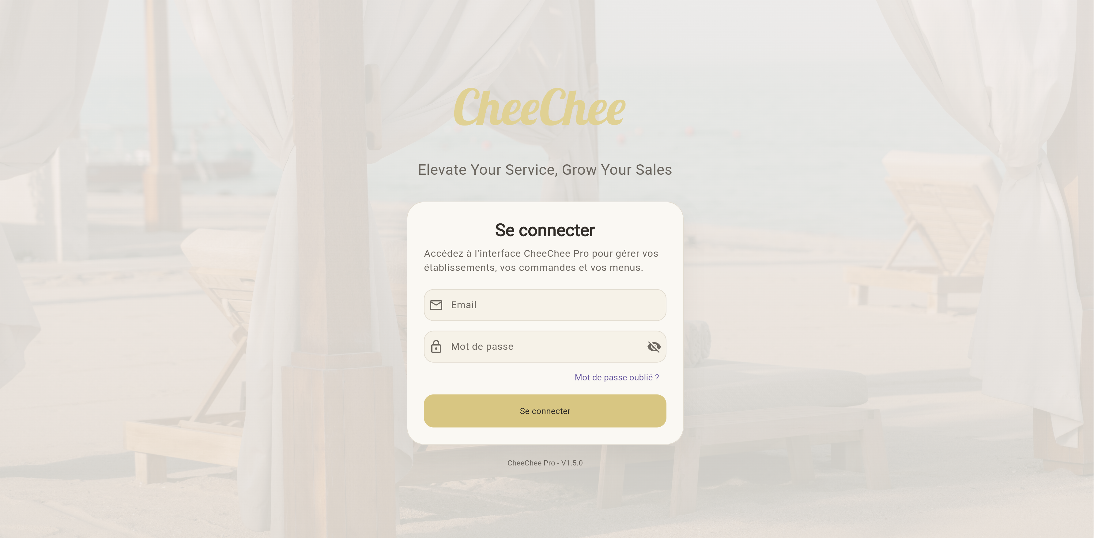 Interface web CheeChee Pro